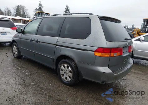 2002 Honda Odyssey Ex-L z USA, uszkodzony, nr VIN 5FNRL18992B032361